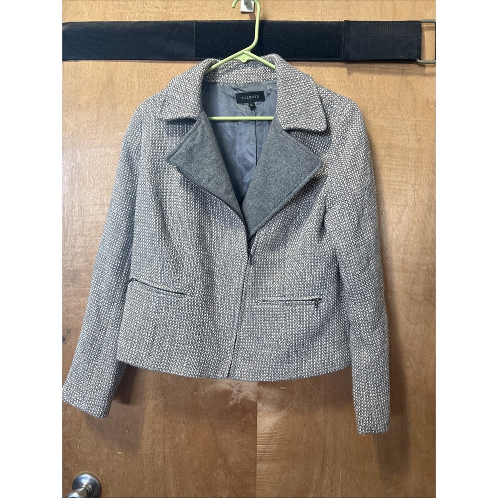 Talbots Jacket, Size 14 Office Business Casual Lined Short Blazer
